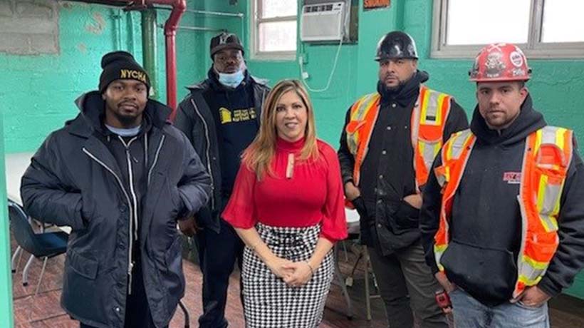 NYCHA workers, residents help teens escape fire
                                           
